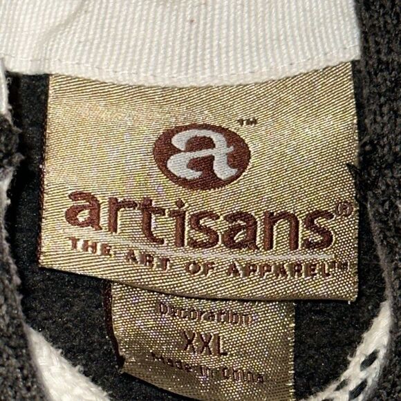 Artisans Traverse CIty by Artisans Charcoal Gray Lace Up Knit Fleece Hoodie Unis - Picture 5 of 12